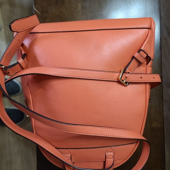 New Michael Kors Rhea Medium Leather Backpack - Picture 4 of 4
